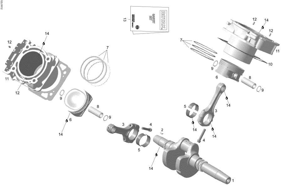  lynx  -    - Cylinder And Crankshaft