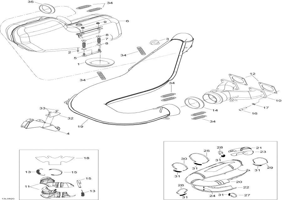 �������� �����  - Exhaust System / ��������� �������