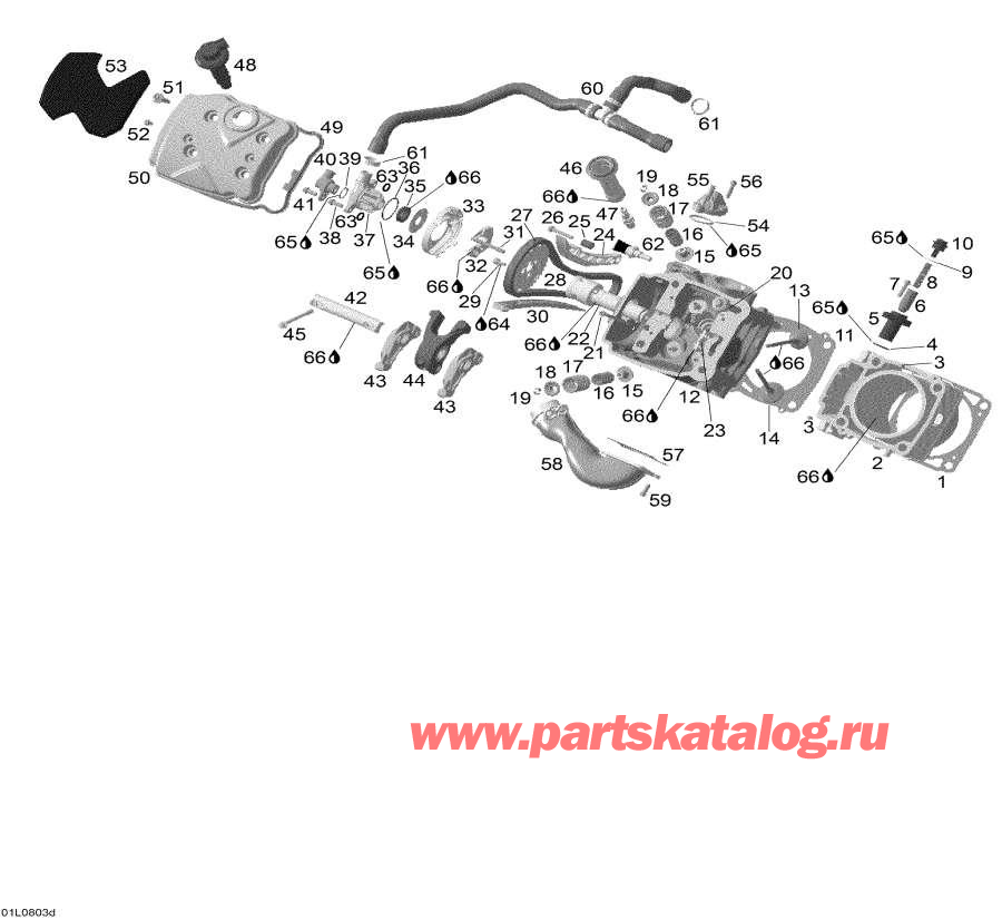 Snowmobile   -    Front / Cylinder Head Front