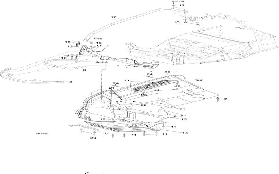 Snowmobile Lynx  -   - Bottom Pan