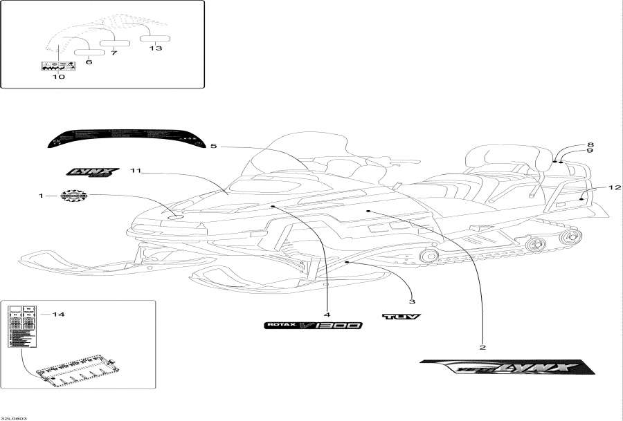 Snowmobiles lynx  - Decals