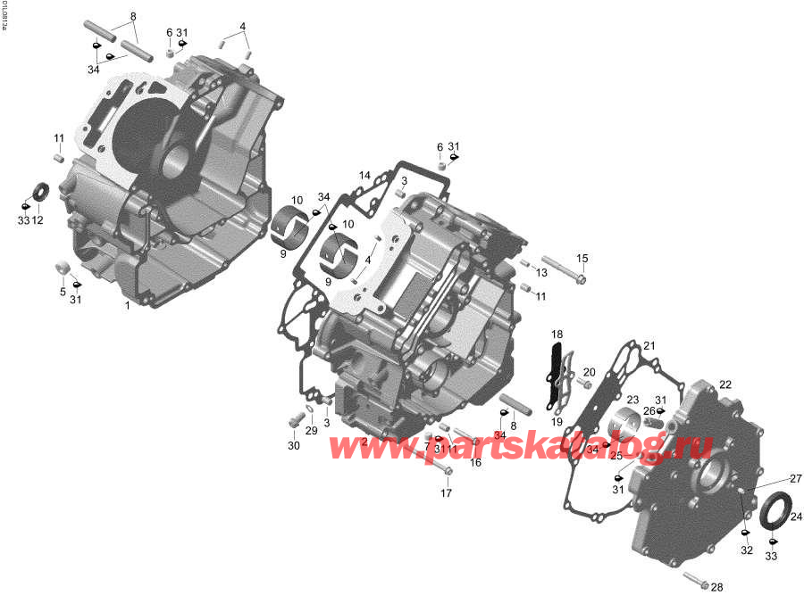 Snowmobile lynx  - Crankcase