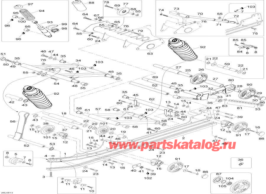 Snowmobiles lynx  - Rear Suspension / ������ ��������
