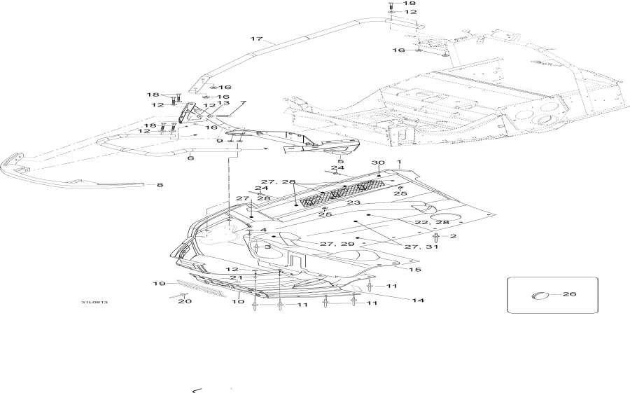 Snowmobiles   - Bottom Pan