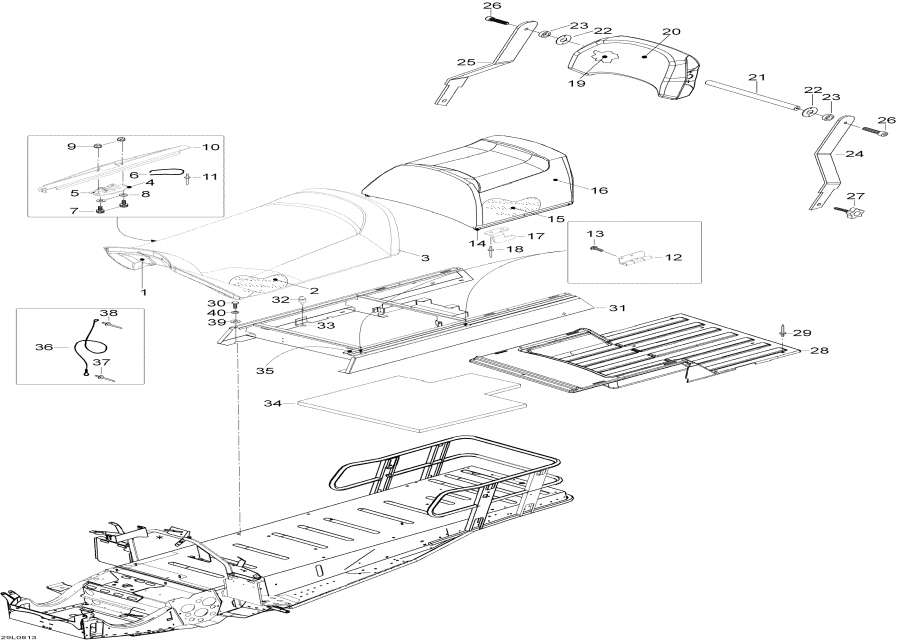 Snow mobile   - Seat - 