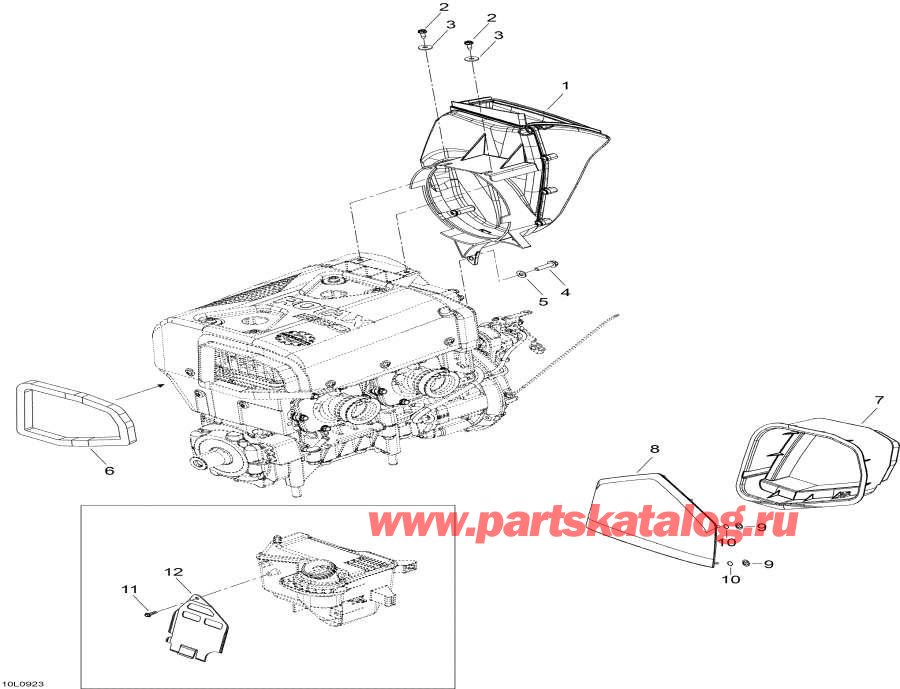 Snowmobiles Lynx  - Cooling / 