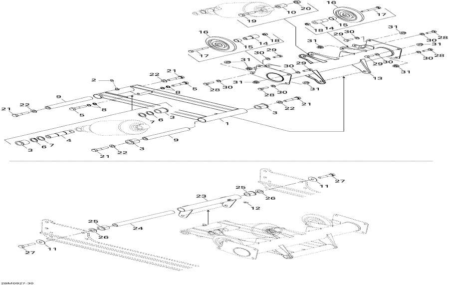 Snowmobiles Lynx  - Rear �����