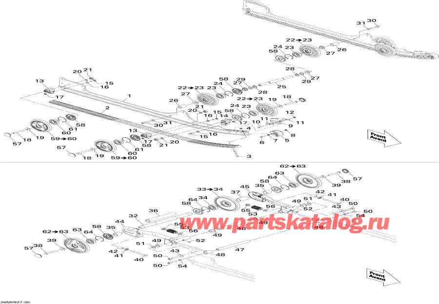 Snowmobile lynx  - Rear Suspension Ranger / ������ �������� Ranger