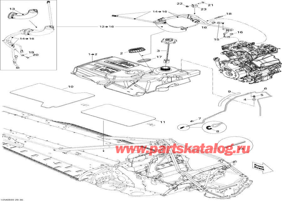 Snowmobile Lynx  - Fuel System - ��������� �������