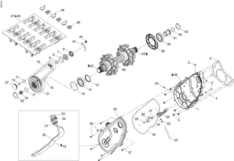 Snow mobile Lynx  - Drive System / Drive System