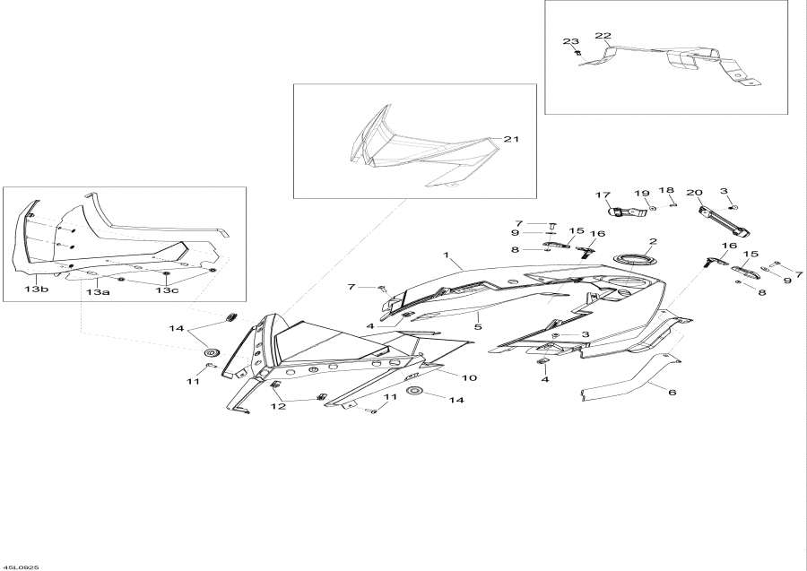 Snowmobiles lynx  -    Console - Windshield And Console