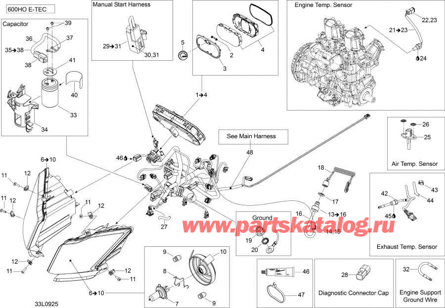 Snow mobile lynx  - Electrical System / ��������� System