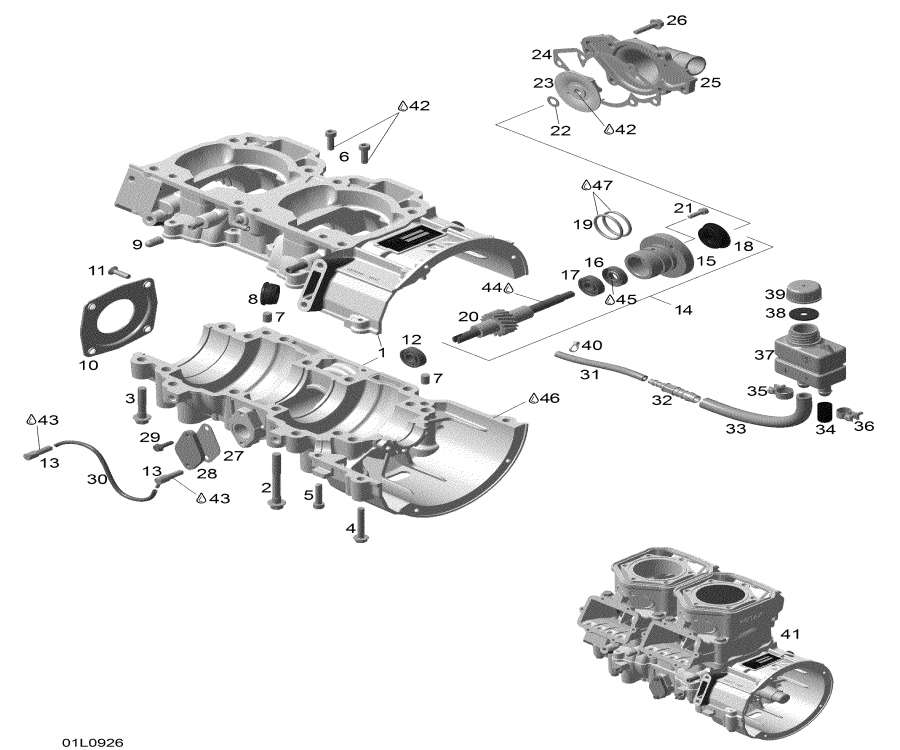 ��������� Lynx  - Crankcase / ������ ���������