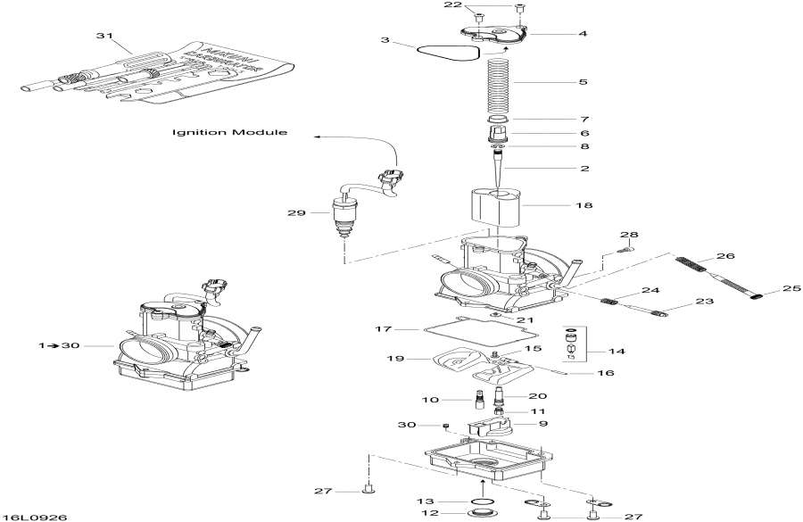 Snow mobile   -  - Carburetor