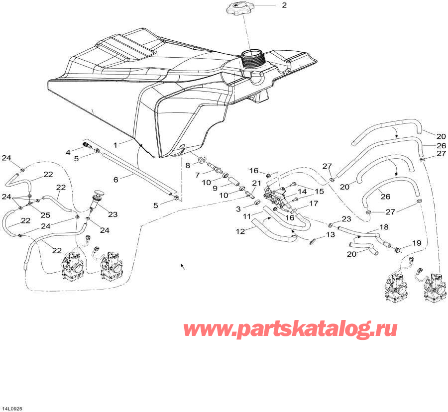 Snow mobile   - Fuel System