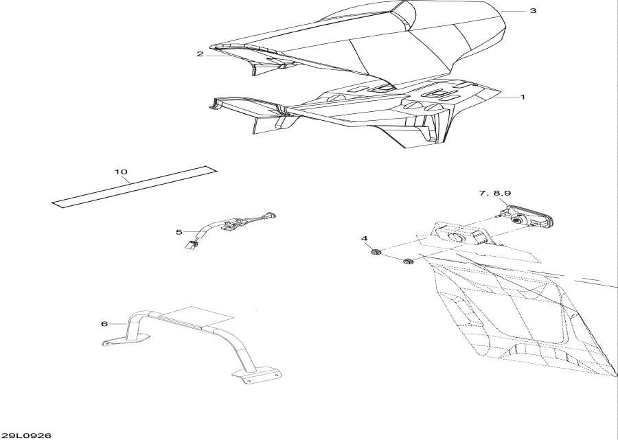 Snow mobile   - Seat