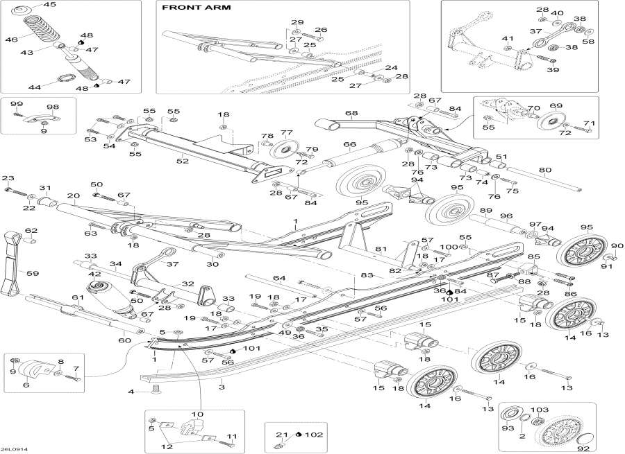 Snowmobiles �����  - Rear Suspension - ������ ��������