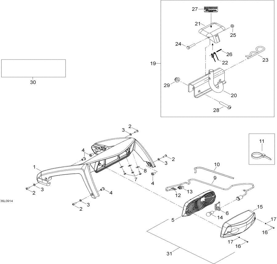 Snowmobiles lynx  - Luggage Rack / Luggage Rack