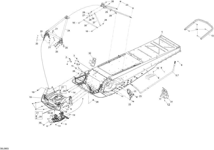 Snowmobile lynx  - Frame / ����