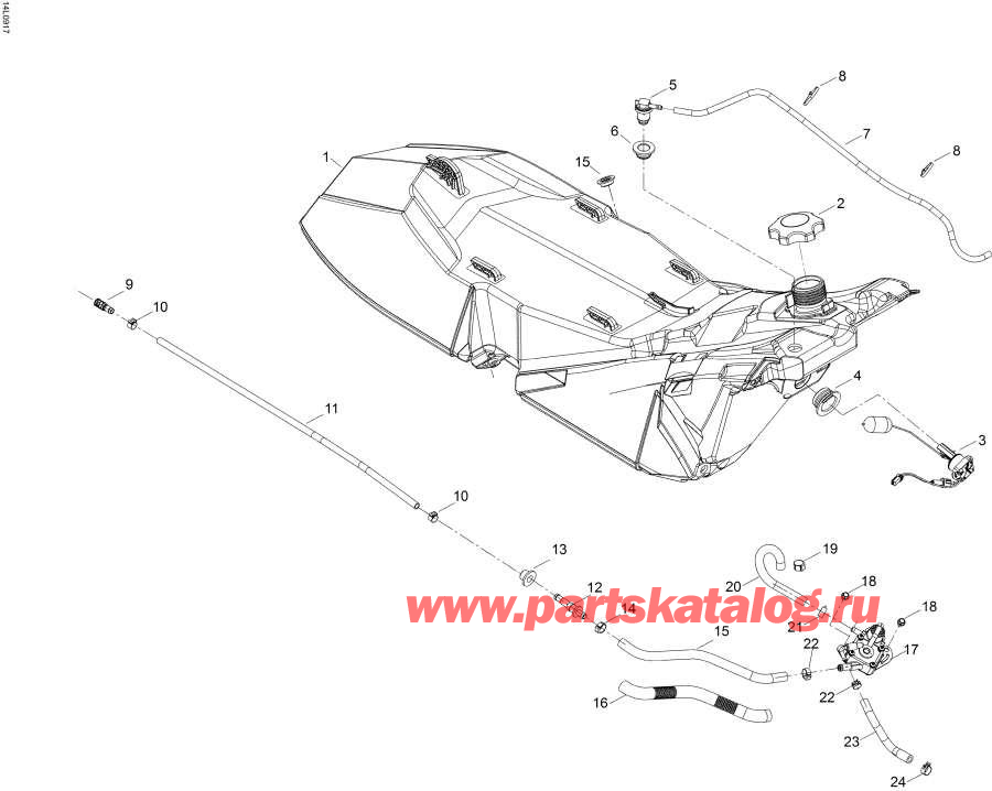 Snowmobile lynx  - Fuel System