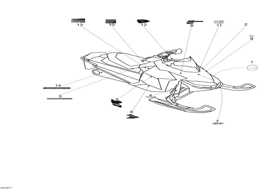 Snowmobiles Lynx  -  / Decals