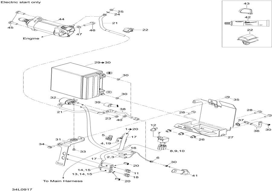 Snowmobiles Lynx  - Electrical System