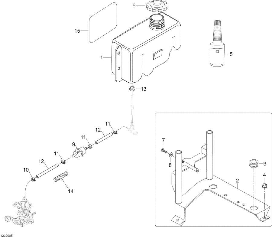 Snowmobiles lynx  - Oil System / Oil System