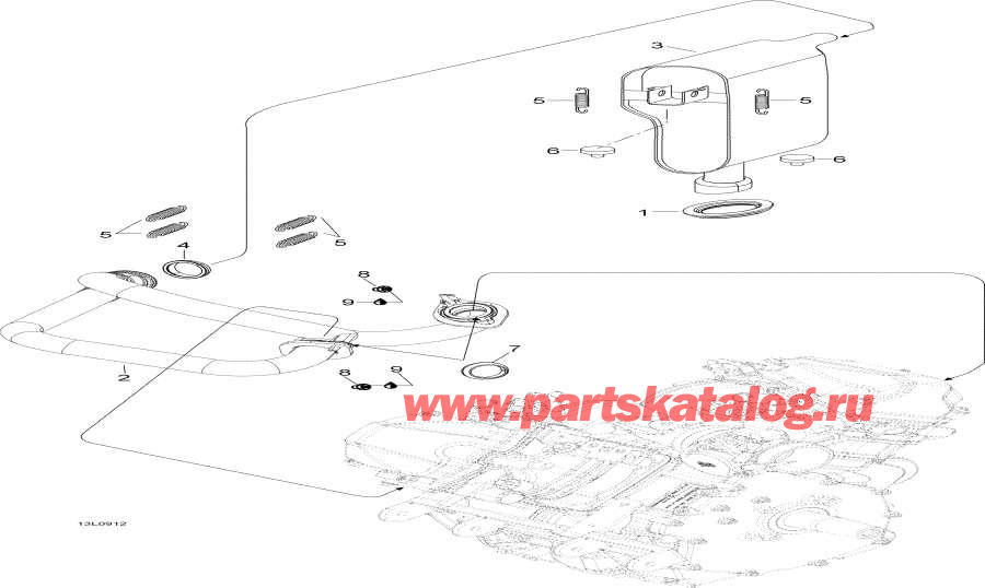 Snow mobile lynx  - Eghaust System / Eghaust System