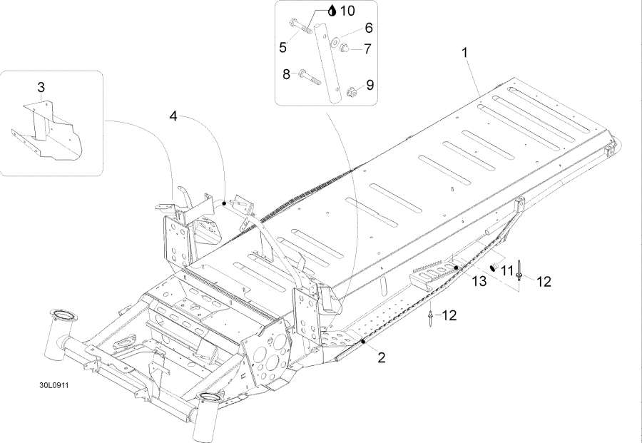 Snowmobiles lynx  -  - Frame