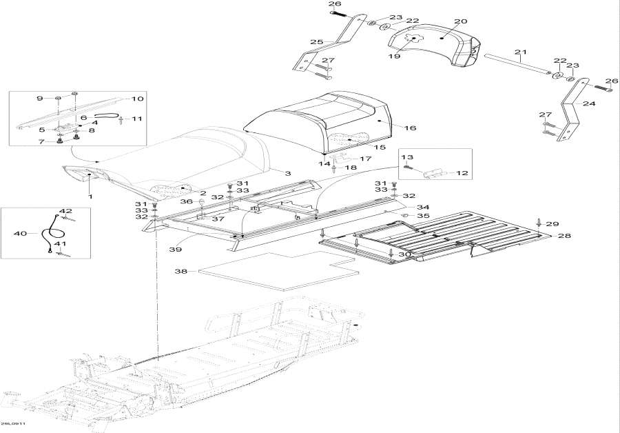 Snow mobile �����  - ����� / Seat