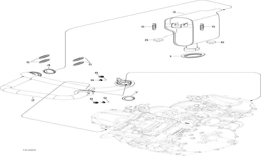 Snowmobiles Lynx  - Eghaust System / Eghaust System