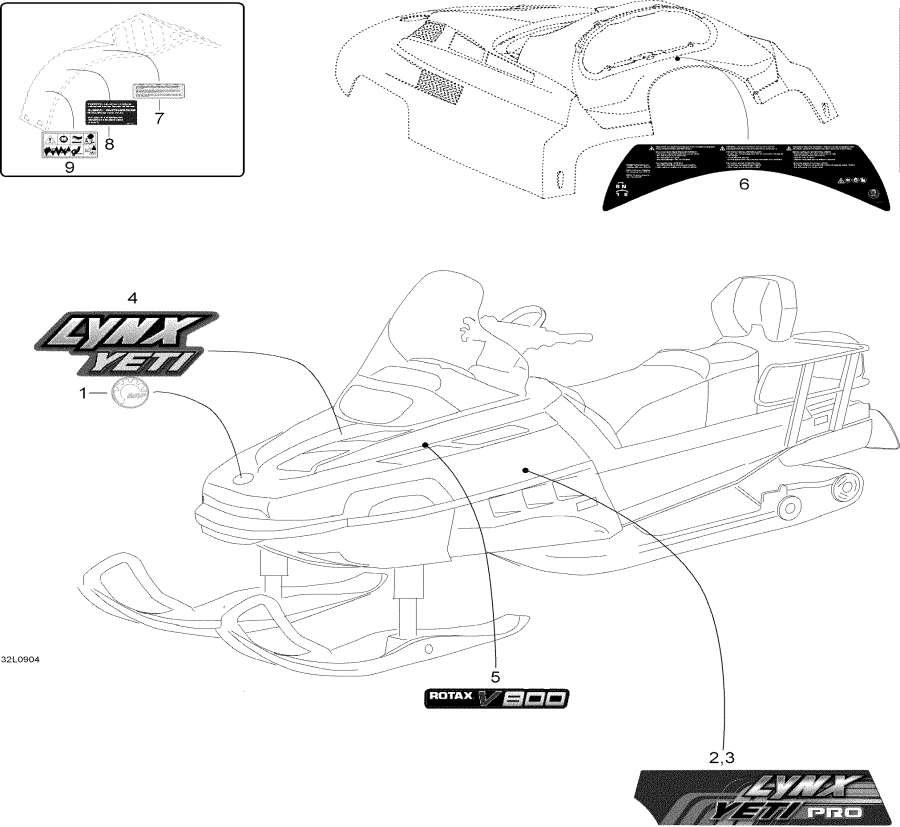 Snowmobiles   - Decals / 
