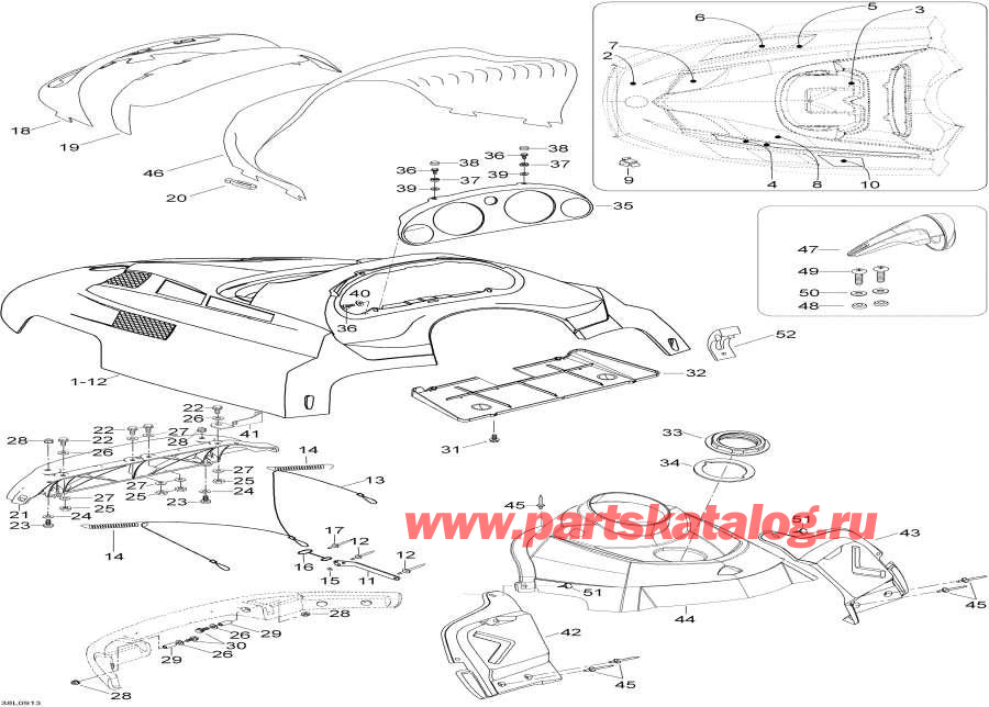  lynx  - Hood And Console - Hood  Console