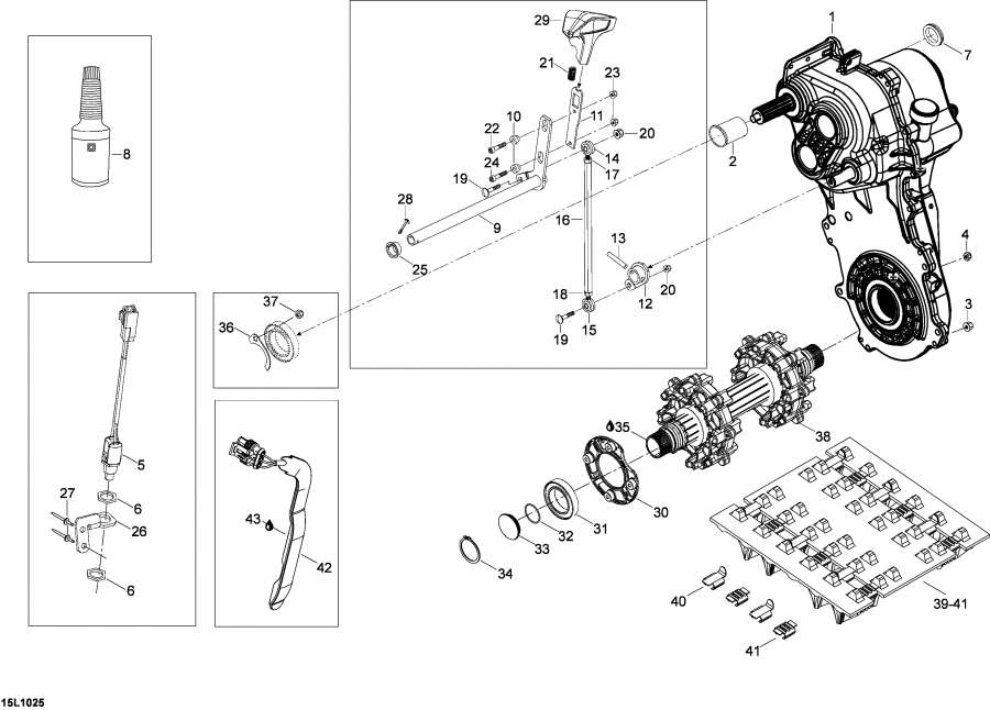 Snowmobile lynx  - Drive System