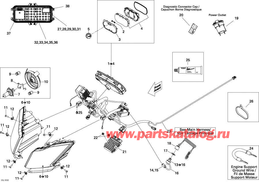 Snowmobiles lynx  - Electrical System
