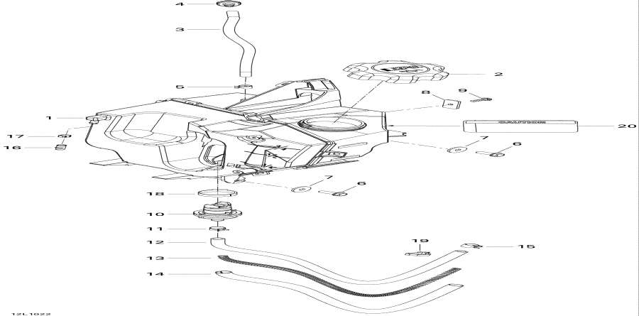 Snow mobile Lynx  - Oil System / Oil System