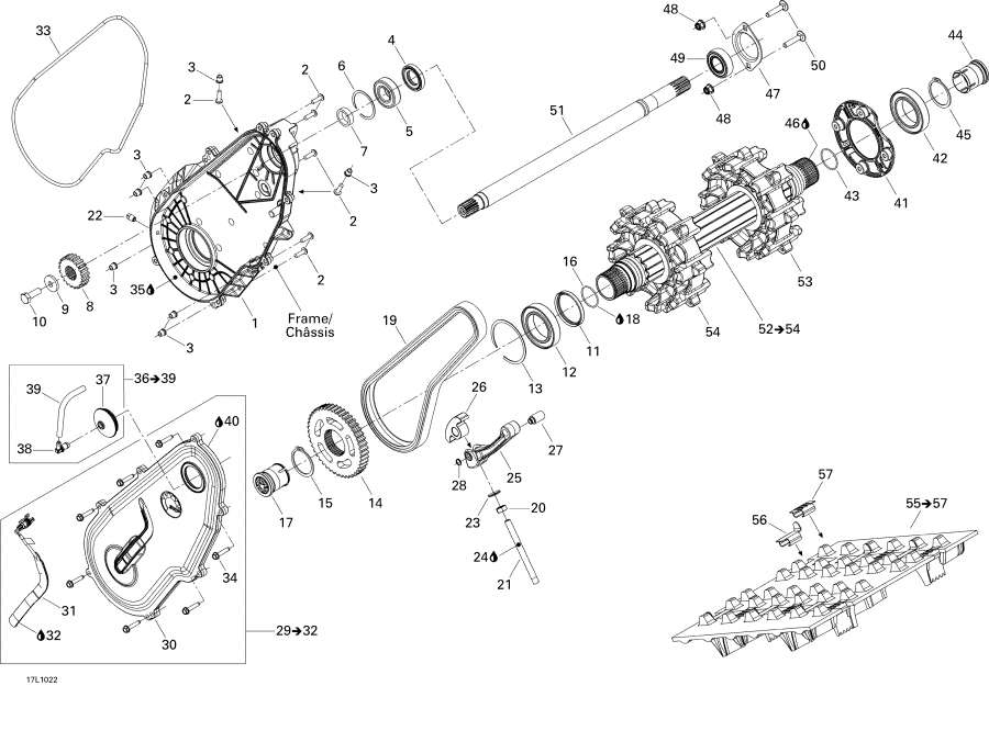 Snowmobiles lynx  - Drive System / Drive System