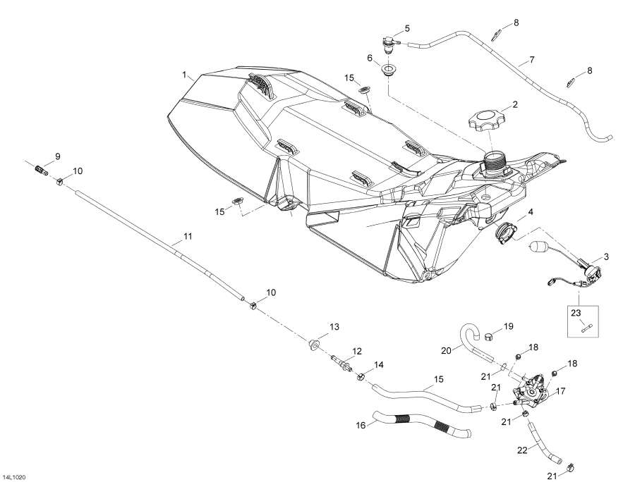 Snowmobiles lynx  - Fuel System /  