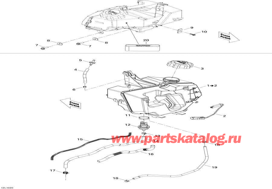 Snowmobile Lynx  - Oil System - Oil System