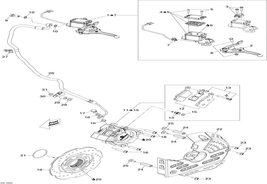 Snowmobiles   - Hydraulic Brakes -  