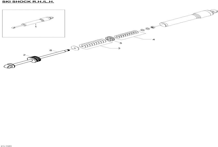 Snowmobiles Lynx  - Take Apart Shock Skis - Take Apart Shock Skis