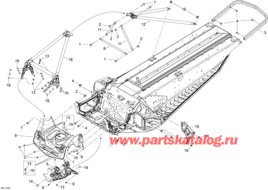 Snowmobiles Lynx  -   Components / Frame And Components