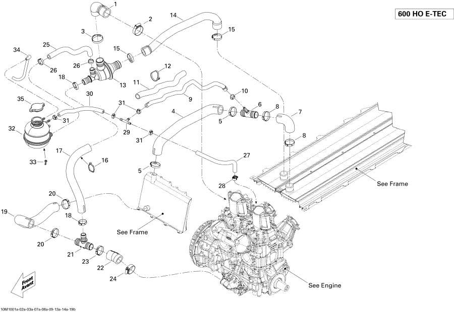 ��������� �����  - Cooling System , 600ho E-tec