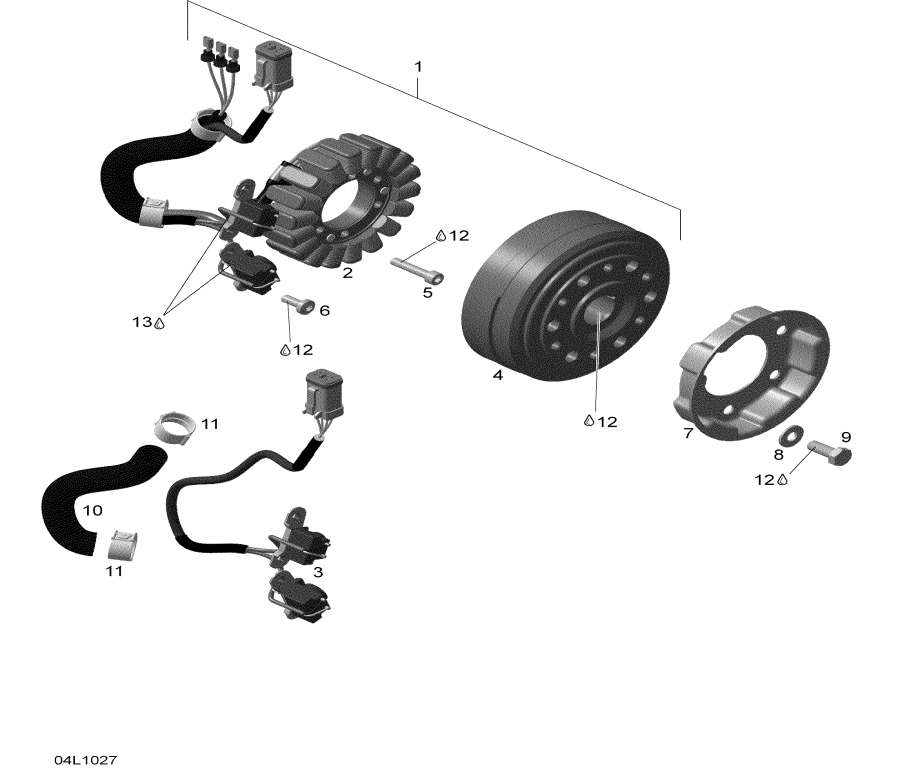 Snowmobile lynx  - Magneto