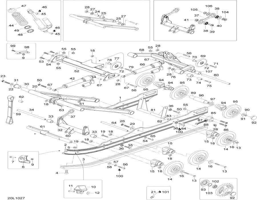 �������� lynx  - ������ �������� - Rear Suspension