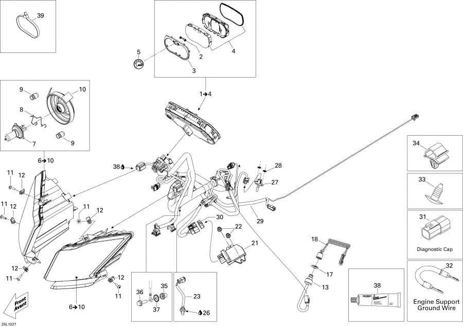 Snowmobile Lynx  - Electrical System