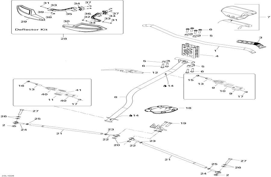 Snowmobile Lynx  - Steering System