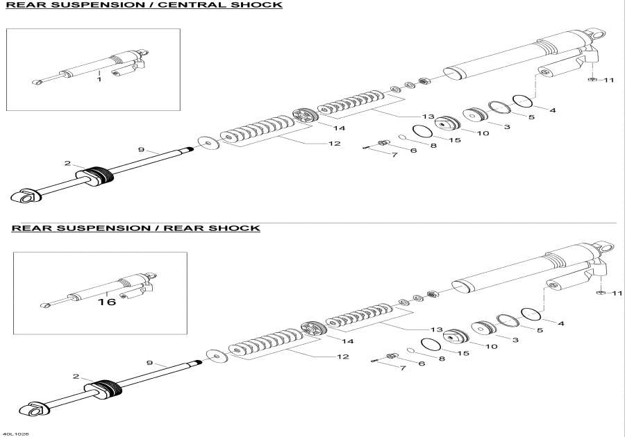 Snowmobile �����  - Take Apart Shock Rear