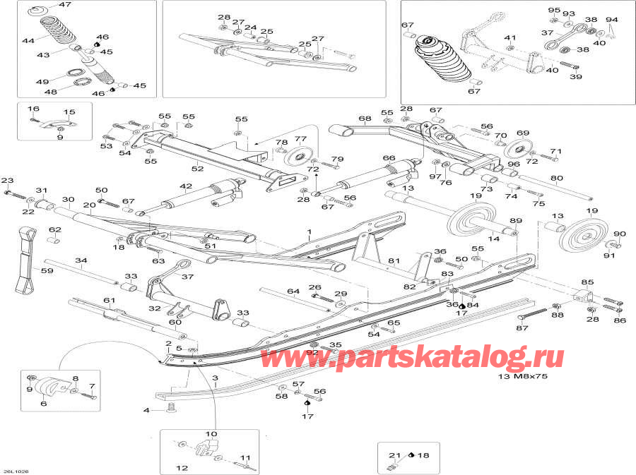 Snowmobiles lynx  - Rear Suspension -  