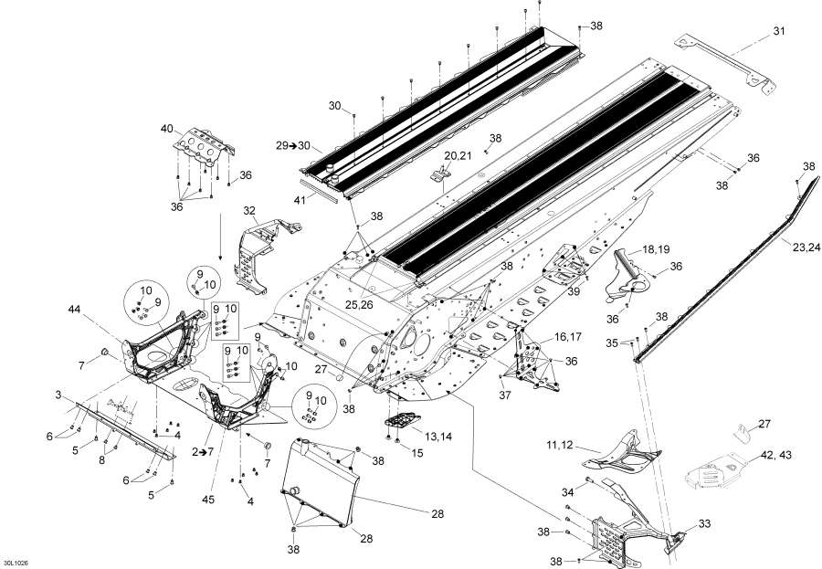 Snowmobiles lynx  -  - Frame